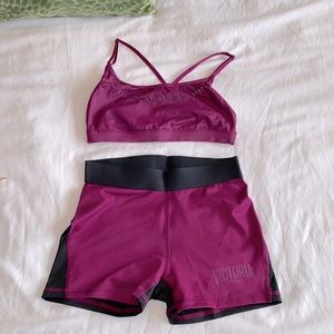Victoria’s Secret Sport shorts and bra both  size S